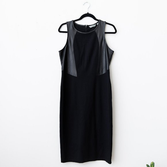 Athleta Ponte Night on the Town Black Shift Dress - Picture 1 of 7